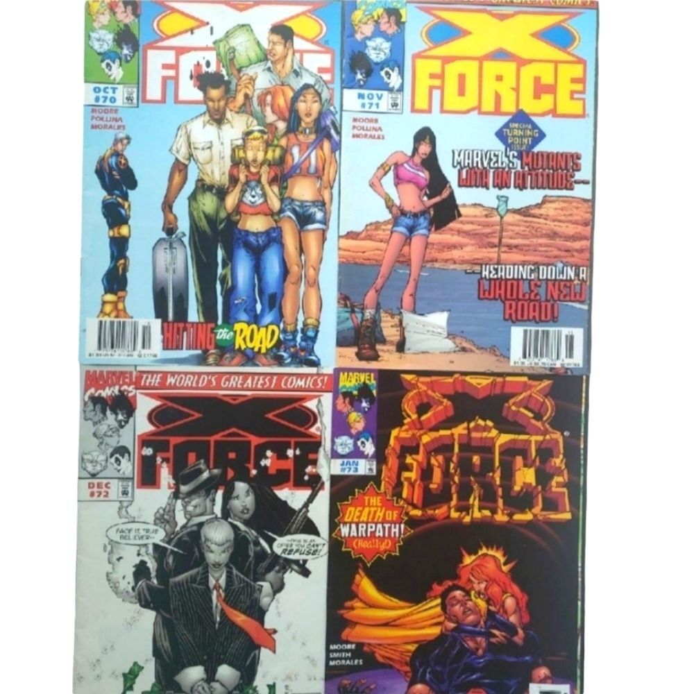 MARVEL X FORCE COMIC BUNDLE x4